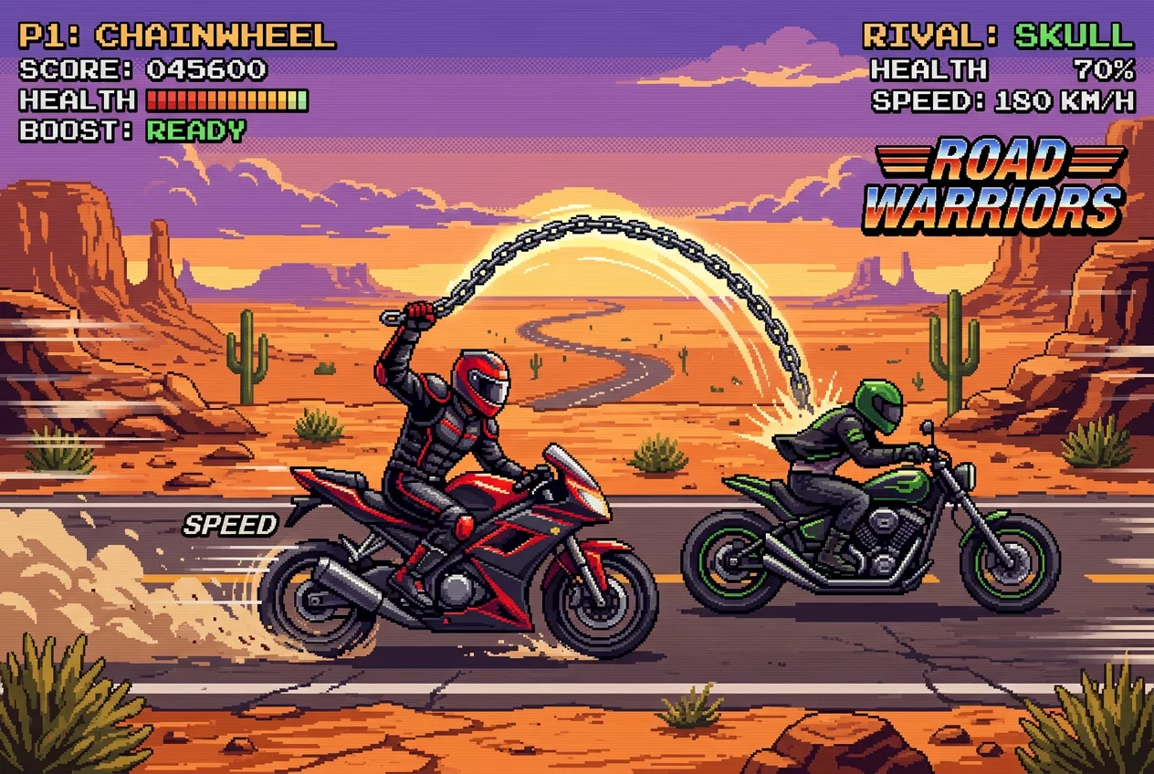 Motorcycle Road Combat
